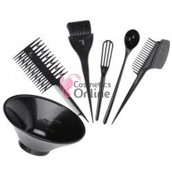 Set pentru vopsit parul, calitate superioara, de culoare neagra, cu 6 piese model K1, art ACP 136944